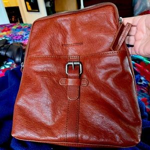 Leather Spike & Sparrow Backpack Purse